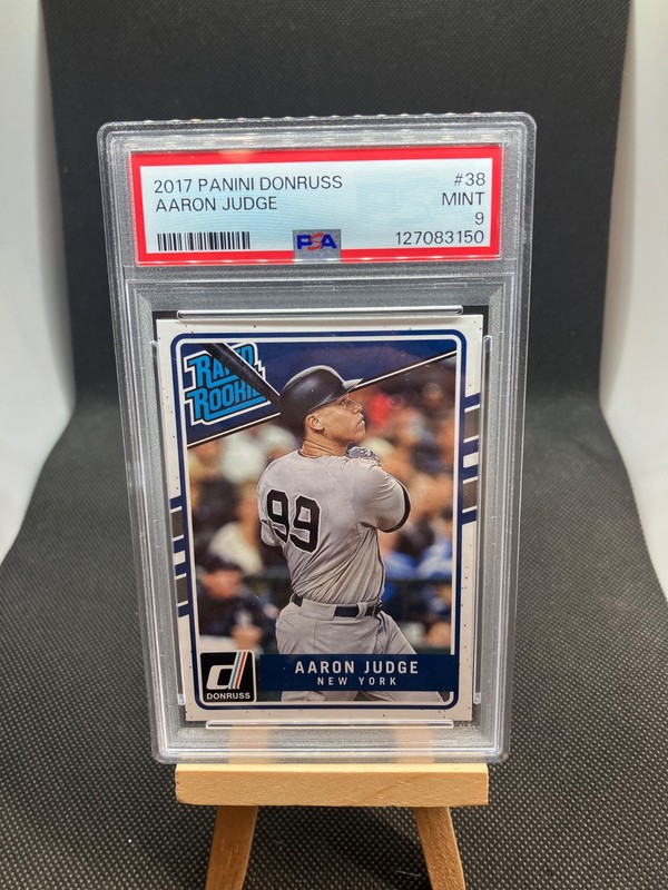 Aaron Judge 2017 Donruss RATED ROOKIE RC #38 PSA 9 MINT Yankees 👀🗽👨🏾‍⚖️⚾️🔥