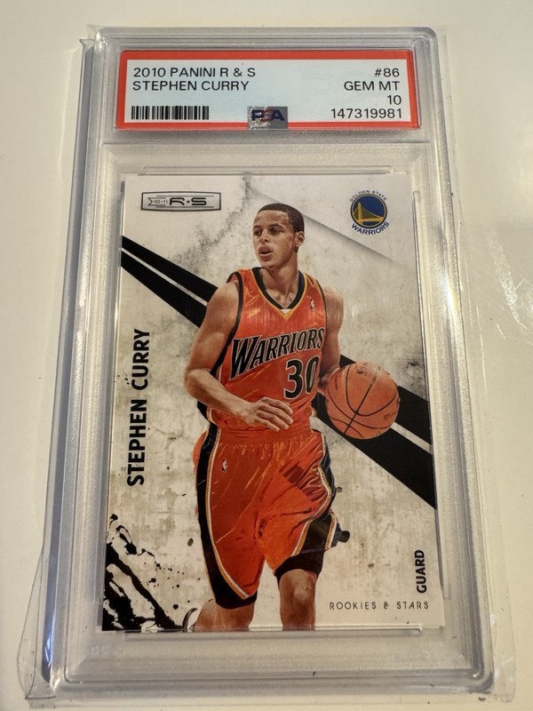 2010-11 Panini Rookies & Stars R & S Stephen Curry #86 PSA 10 new label 2nd year