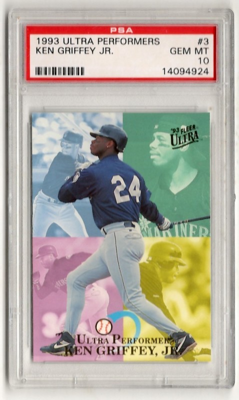 PSA 10 Ken Griffey Jr. 1993 Fleer Ultra Performers #3, Seattle Mariners, Reds
