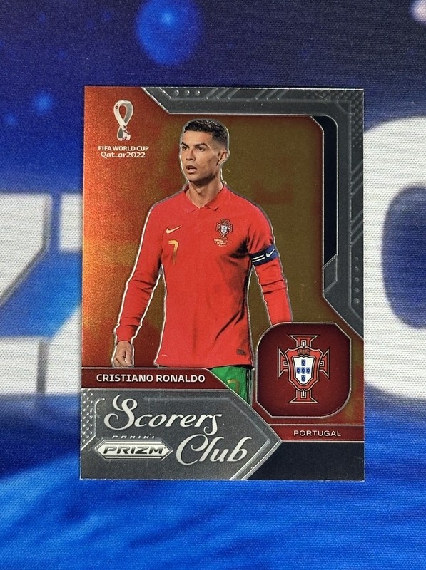 2022 Panini Prizm World Cup Qatar Cristiano Ronaldo Scorers Club #7 Portugal