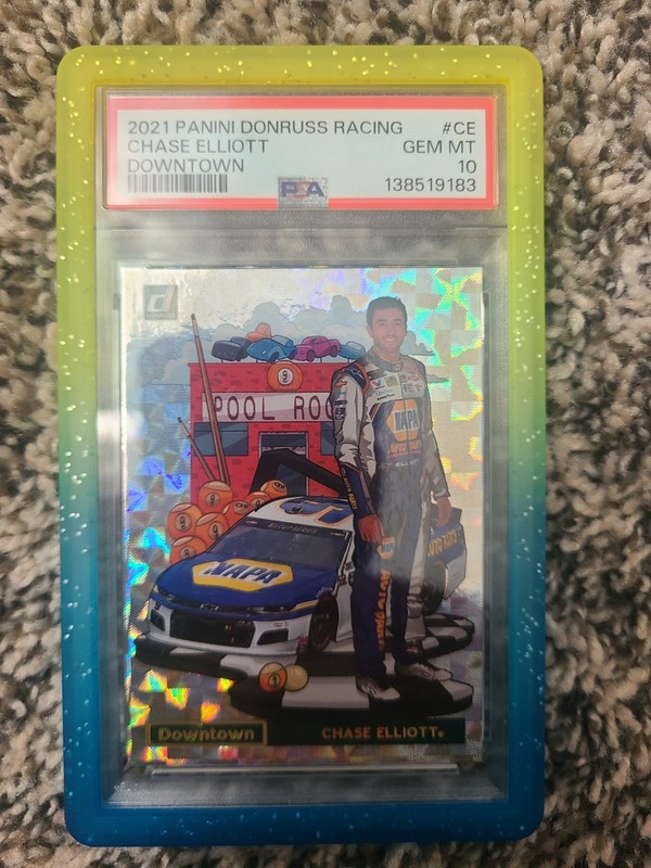 2021 Panini Donruss Racing Downtown Chase Elliott PSA 10