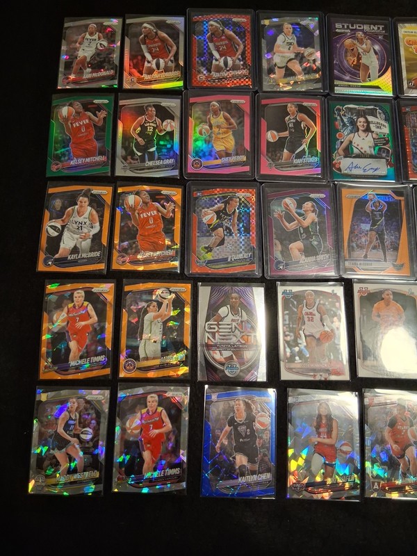 Huge WNBA Lot #’d Select, Prizm, Autos Color, Numbered Caitlin Clark RC Paige RC view 2