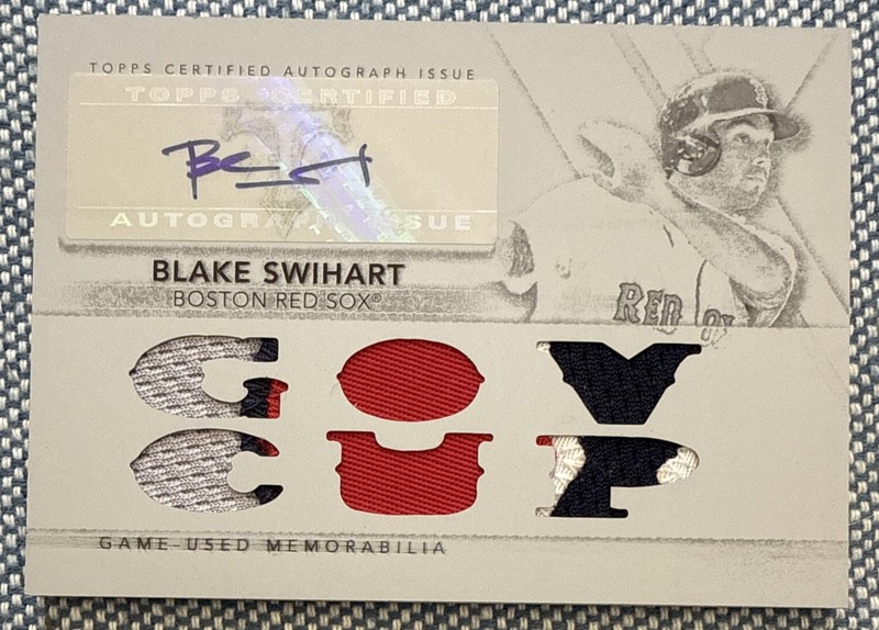 Blake SWIHART🔥2015 Topps Triple Threads White Whale Patch AUTO #TTAR-BS2 1/1