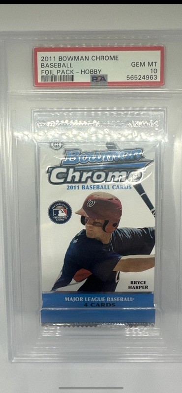 🔥PSA 10🔥 1/1 Auto? Trout Superfractor? 2011 Bowman Chrome Baseball Foil Pack🔥