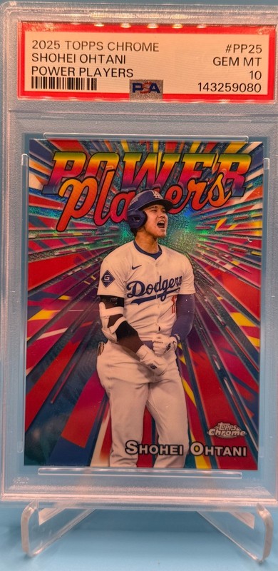 2025 Topps Chrome Shohei Ohtani Power Players #PP25, PSA 10