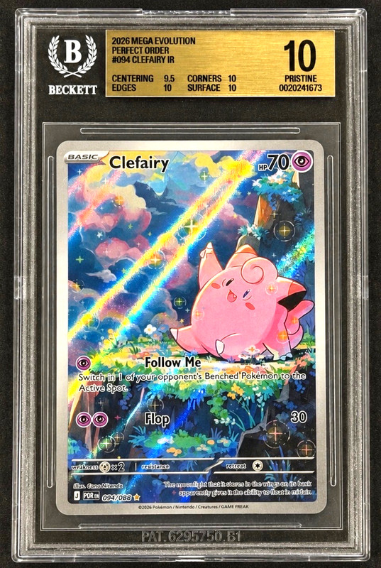 Clefairy 094/088 Pokemon BGS 10 Gold Label Pop 2!