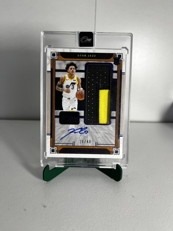 Keyonte George 2023-24 Panini One And One /49 RPA Auto Patch Blue RC #RJJ-KYG