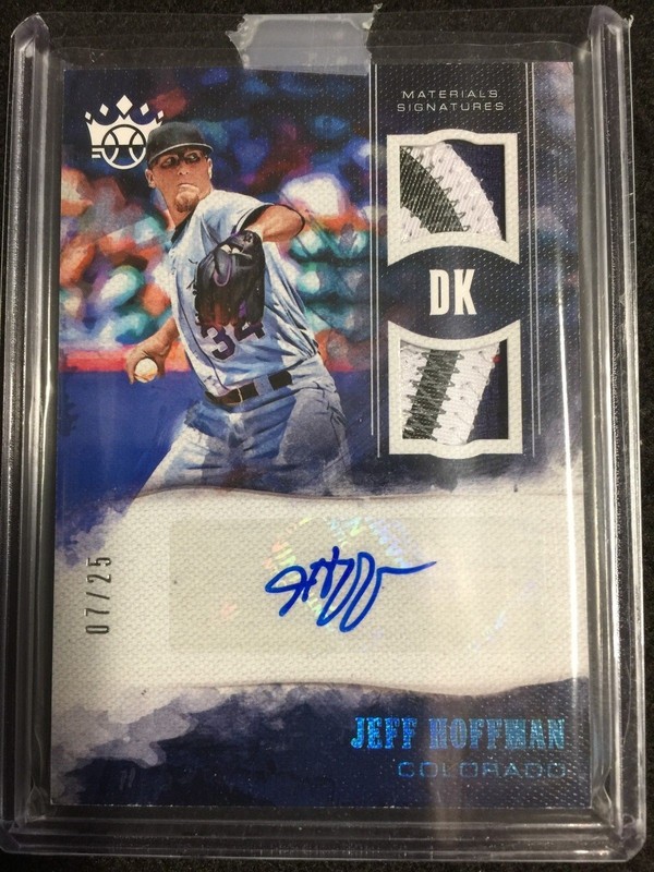 2018 Diamond Kings Baseball: Jeff Hoffman Game-Used/Auto 3 Color 07/25 #MS-JH