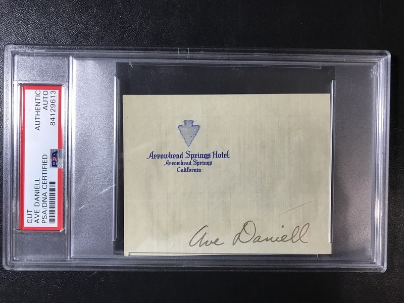 Ave Daniell Pitt Packers Football CHOF Signed Autograph PSA/DNA