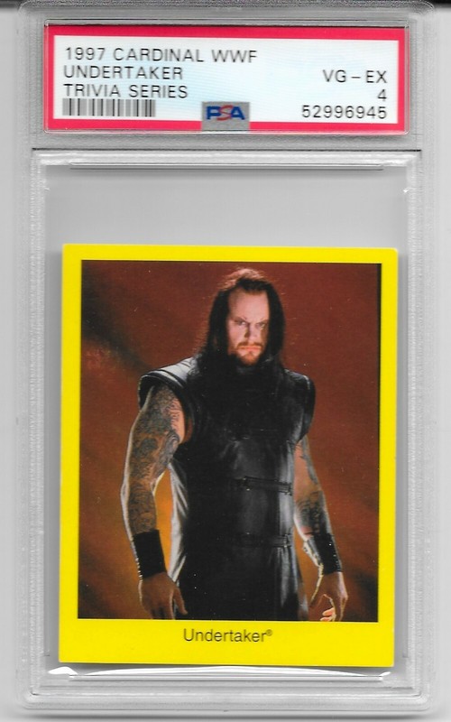 1997 Cardinal Game WWF Undertaker PSA 4 RC LOW Pop WWE Trivia Series 