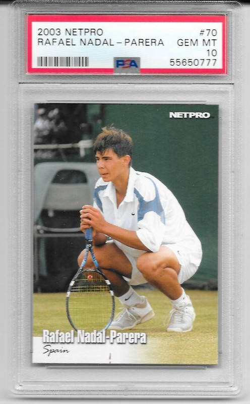 2003 Netpro Tennis Rafael Nadal Parera PSA 10 RC #70 Quantity GOAT RARE Spain