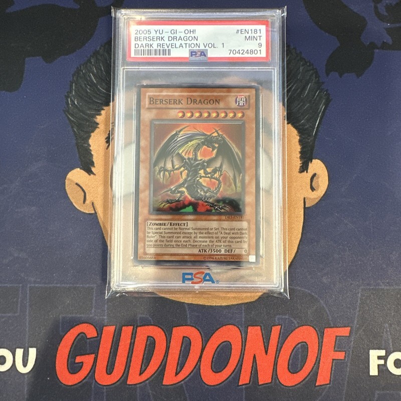 PSA 9 MINT 2005 YU-GI-Oh! Dark Revelation 1 BERSERK DRAGON EN181