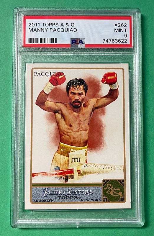 2011 TOPPS ALLEN & GINTER MANNY PACQUIAO #262 PSA 9 MINT