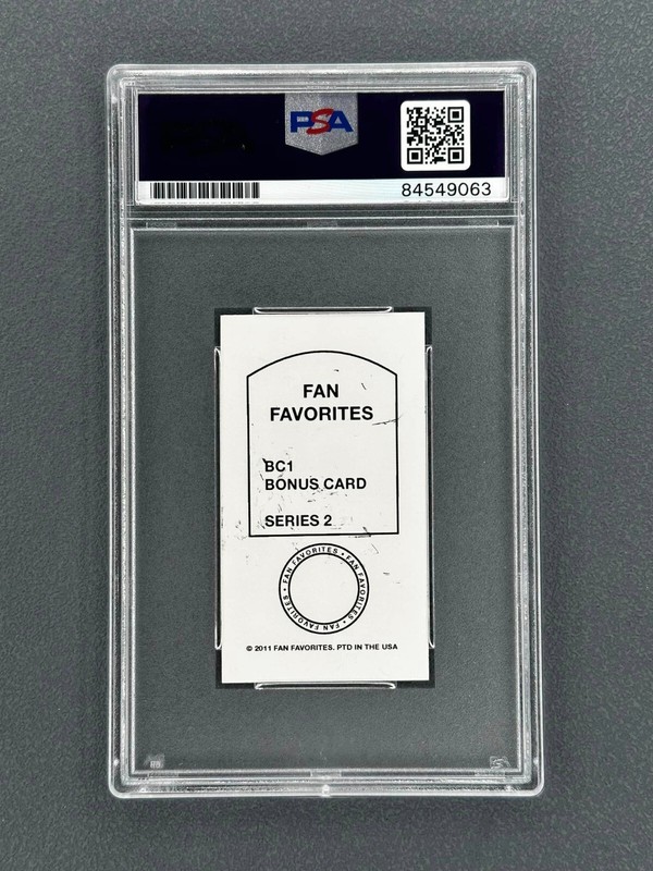 2011 Fan Favorites MANNY PACQUIAO #BC1 DOUBLE SIGNED Autographed AUTO PSA / DNA view 2