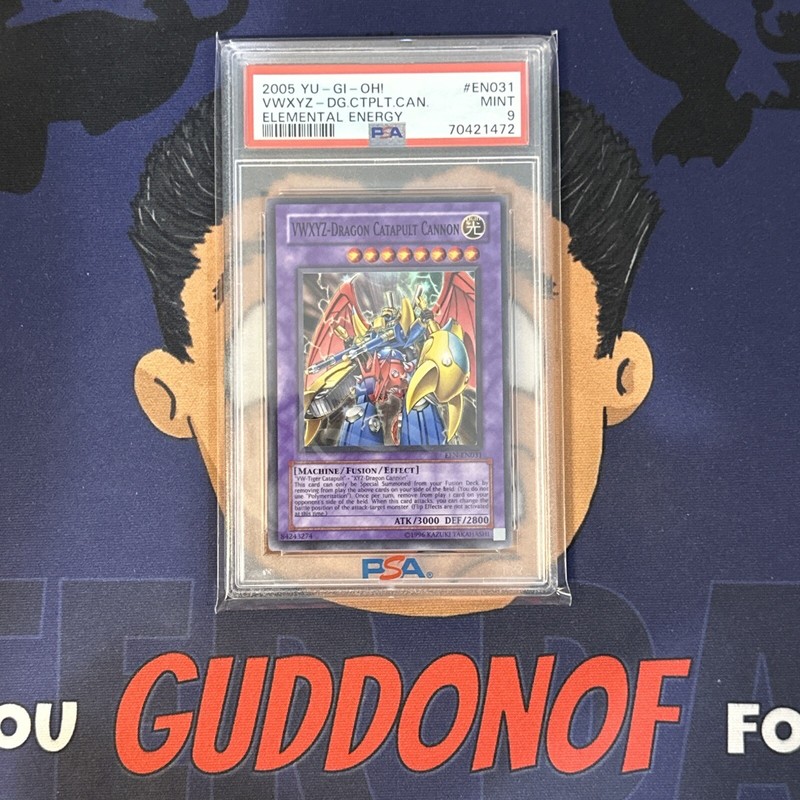 PSA 9 MINT 2005 YU-GI-Oh! ELEMENTAL ENERGY VWXYZ-DRAGON CATAPULT CANNON EN031