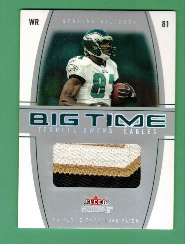 TERRELL OWENS JERSEY PATCH INSERT PARALLEL - PICK YOUR CARD