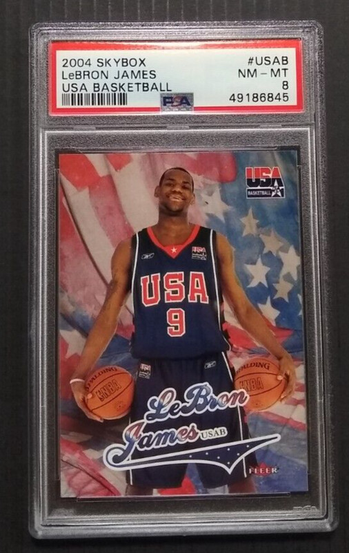 2004 Skybox LeBron James USA Basketball PSA 8 #NM-MT