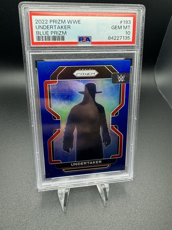 2022 UNDERTAKER Panini Prizm Blue Prizm 119/199 #193 WWE (PSA 10 , Pop 5) ✅🔥 view 2