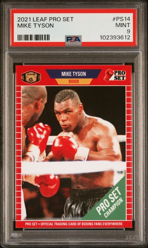 2021 Leaf Pro Set Mike Tyson #PS14 Card Boxing PSA 9 MINT Graded Slab