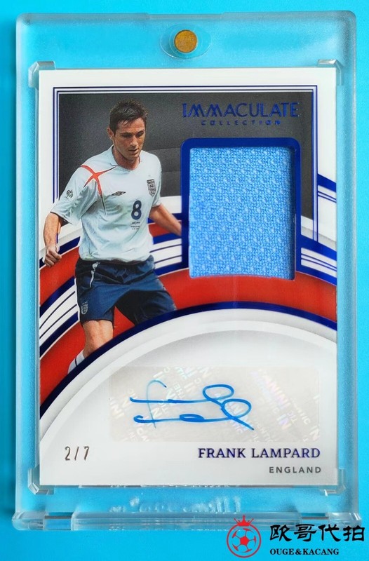 2022-23 Immaculate England Frank Lampard Match-worn Patch Auto 2/7 SP