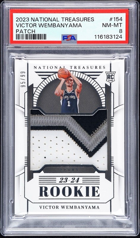 2023 NATIONAL TREASURES Victor Wembanyama True Rookie Patch /99