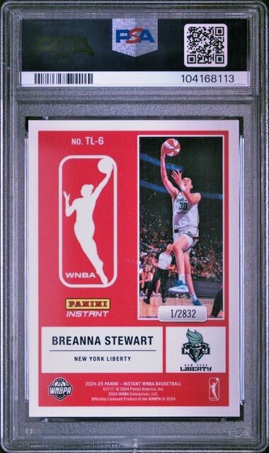 Breanna Stewart 2024 Panini Instant WNBA The Logo #TL6 PSA 9 New York Liberty view 2