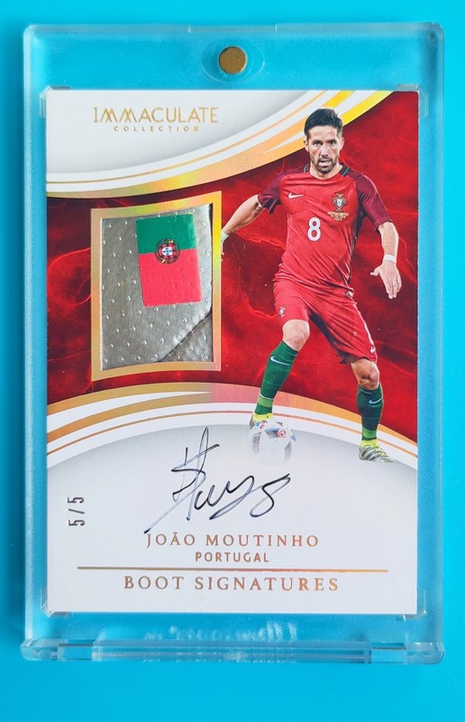 2017 Immaculate Portugal João Moutinho Match-worn Boot Patch Auto 5/5