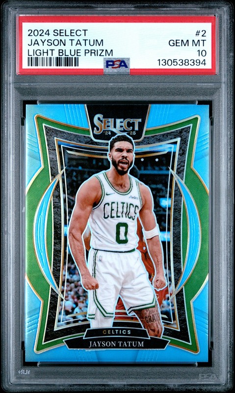 PSA 10 Jayson Tatum 2024 Select #2 Light Blue Prizm /299 Celtics