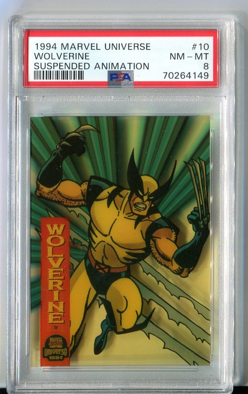 1994 Marvel Universe Suspended Animation #10 Wolverine PSA 8 NM-MT