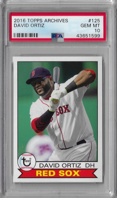 2016 Topps Archives David Ortiz PSA 10