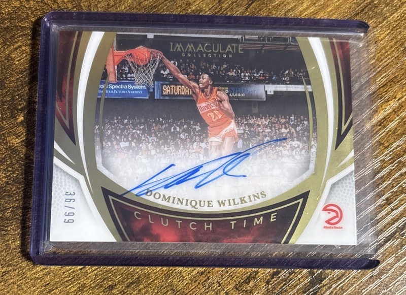 Dominique Wilkins 2024-25 Panini Immaculate Collection Clutch Time Auto /99