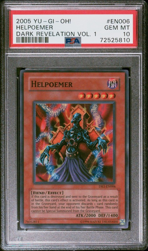 2005 Yu-Gi-Oh! Helpoemer DR1 Dark Revelation Vol. 1 GEM MINT PSA 10
