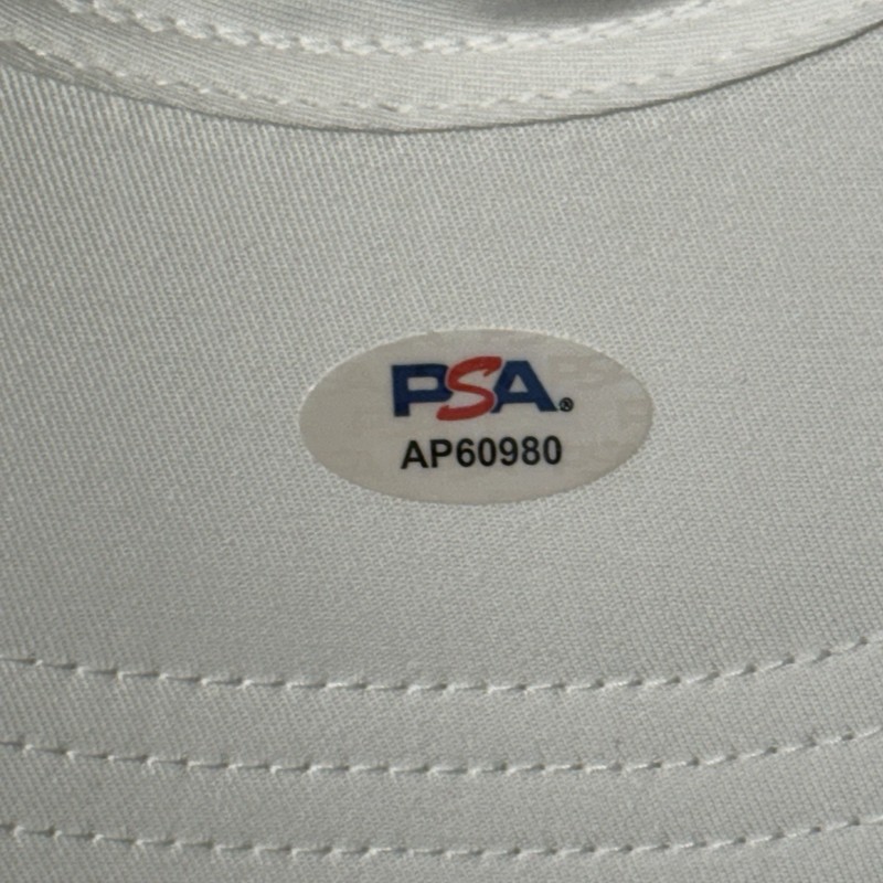 NOVAK DJOKOVIC SIGNED 2025 LACOSTE X THE GOAT HAT CAP AUTO PSA AUTHENTICATED #2 view 2