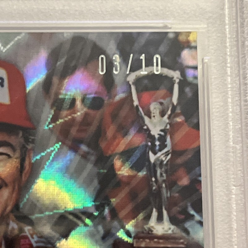 Bobby Allison Doninators /10 Explosion PSA 10 2020 Panini Donruss Racing No. D6 view 2