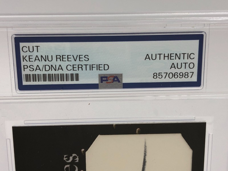 KEANU REEVES PSA AUTO 1/1 Card Authentic 3 x 5" Signed Custom 1 of 1 THE MATRIX view 2