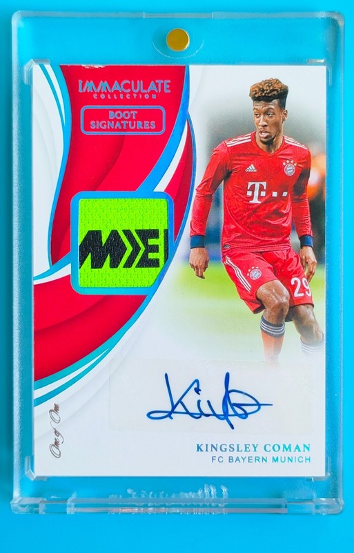 2018-19 Immaculate Bayern Munich Kingsley Coman Match-worn Boot Patch Auto 1/1