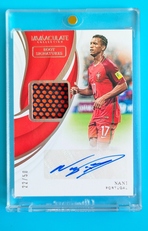 2018-19 Immaculate Portugal Nani Match-worn Boot Patch Auto 22/50