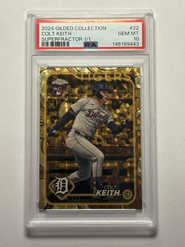 2024 Topps Gilded Colt Keith Rookie Superfractor 1/1 PSA 10 Detroit Tigers