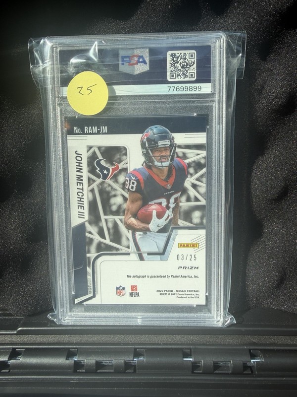 2022 Mosiac John Metchie III White /25 Auto Psa 9 🔥  view 2