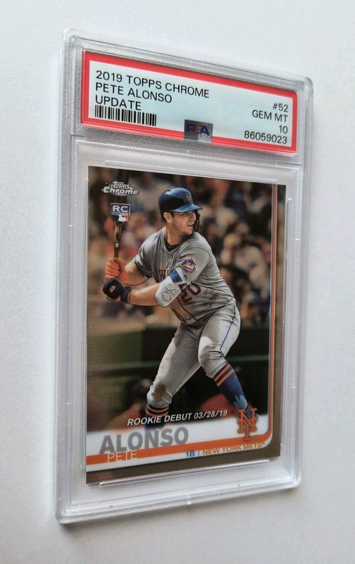2019 Topps Chrome Update Pete Alonso Rookie #86 New York Mets 〰️ PSA 10 GEM MINT