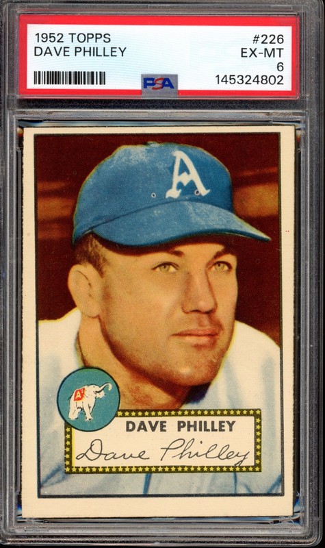 1952 Topps #226 Dave Philley PSA 6 Vintage Baseball Card (4802)