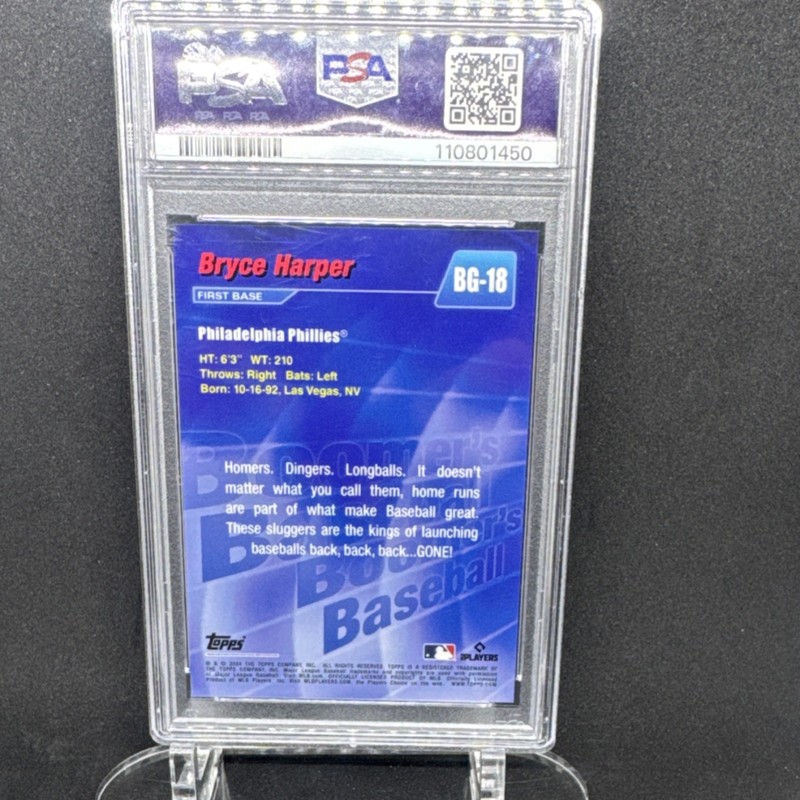 Topps 2024 X Berman Bryce Harper Back, Back, Back... Gone! #BG-18 PSA 10 POP 3 view 2