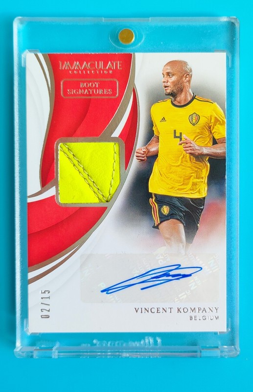 2018-19 Immaculate Belgium Vincent Kompany Match-worn Boot Patch Auto 2/15