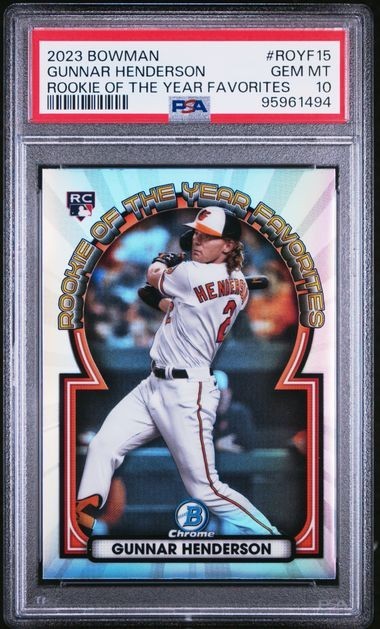 2023 Bowman Rookie of the Year Favorites #ROYF-15 Gunnar Henderson PSA 10