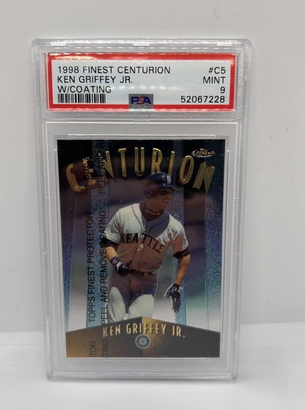 1998 FINEST CENTURION KEN GRIFFEY JR. /500  PSA 9 W/COATING SP RARE HOF