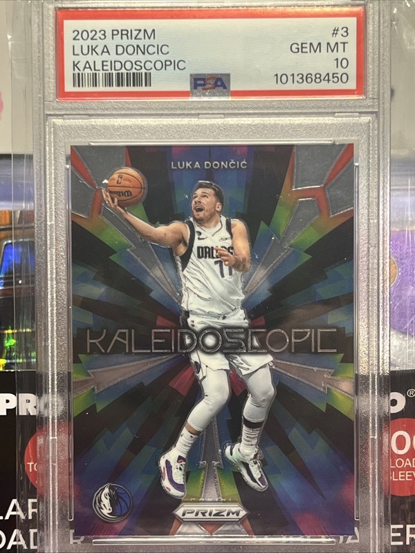 Panini Prizm 2023-24 Kaleidoscopic Luka Doncic Dallas Mavericks #3 PSA 10