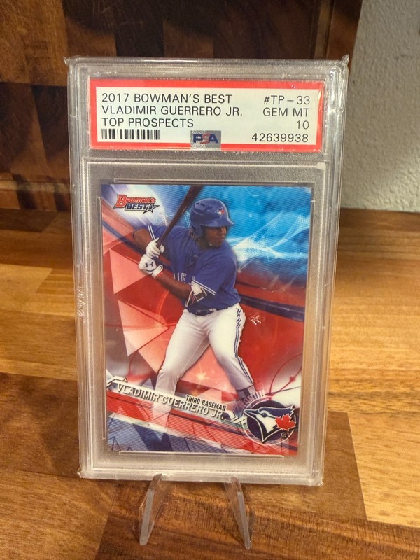 2017 Bowman's Best - Top Prospects Vladimir Guerrero Jr. #TP-33 (RC) PSA 10 view 1