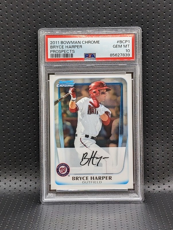 2011 Bowman Chrome Prospects Bryce Harper RC PSA 10 GEM MINT ***FREE SHIPPING*** view 1