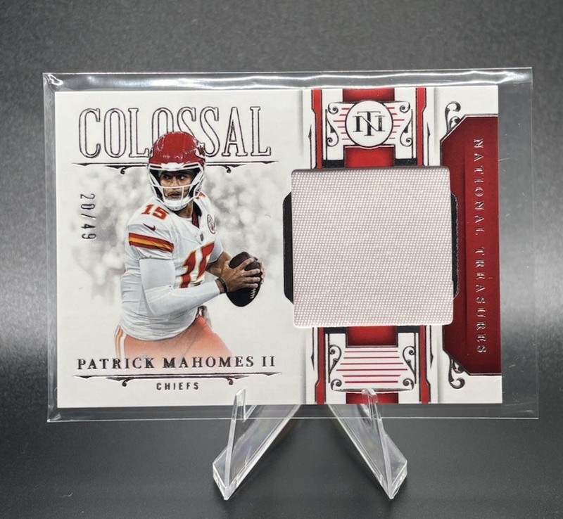 2025 Panini National Treasures Patrick Mahomes II Colossal Patch #/49 Chiefs