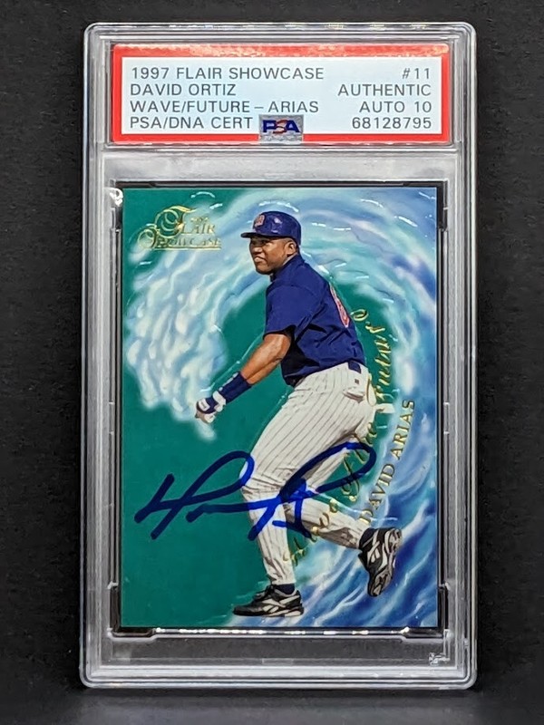 1997 Flair David Ortiz RC Wave of the Future PSA 10 Authentic Auto True Rookie